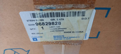 Original OE CHEVROLET Heckleuchte 96829828