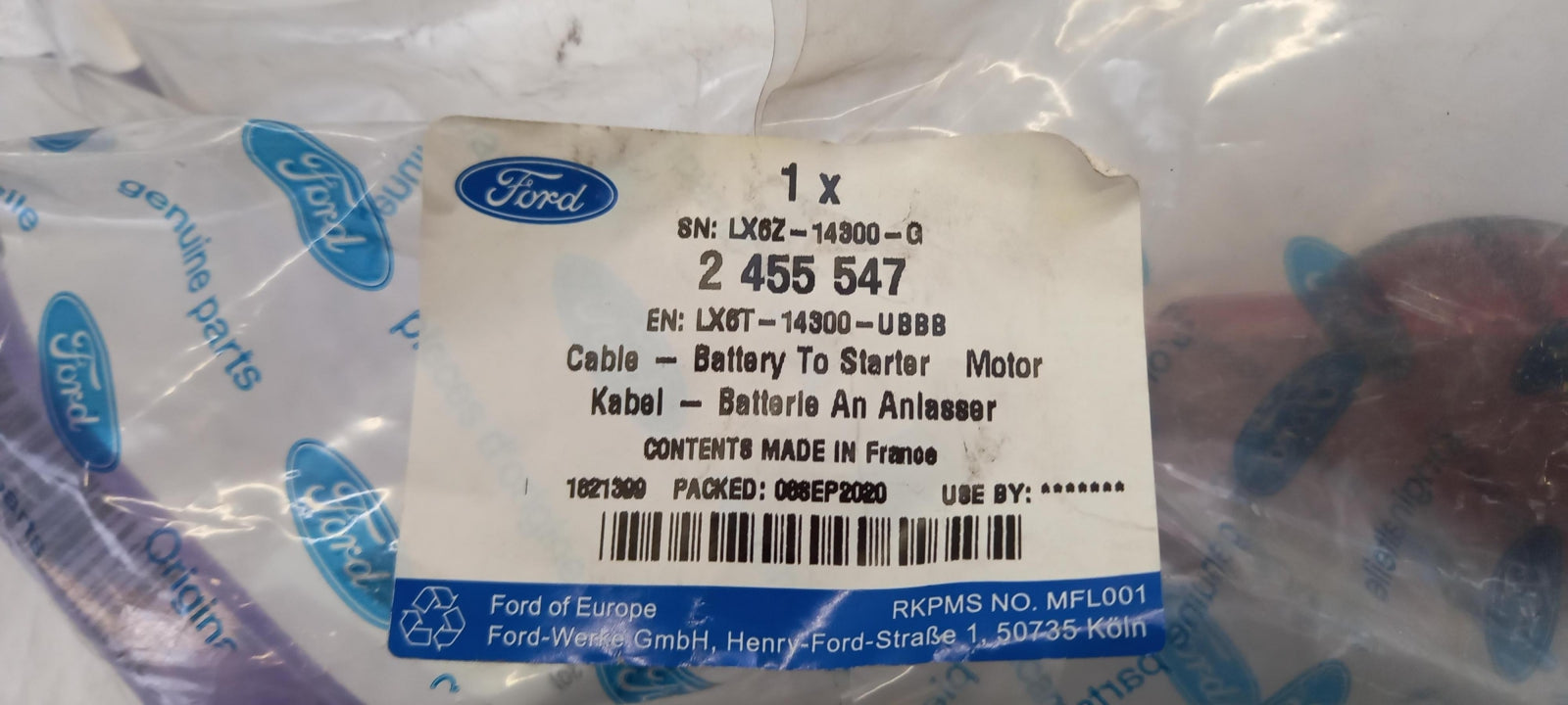 Original OE FORD Erdleitung 2455547