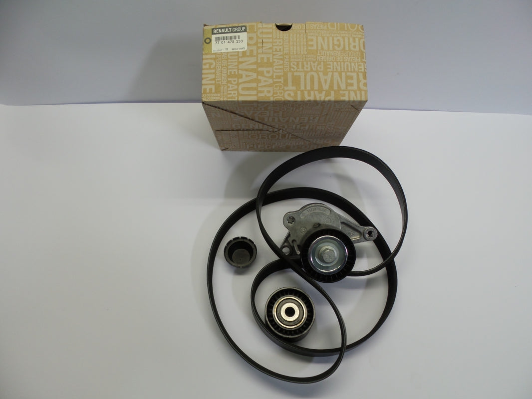 Original RENAULT Koleos Keilrippenriemensatz + Rollen Reparatursatz 7701478233