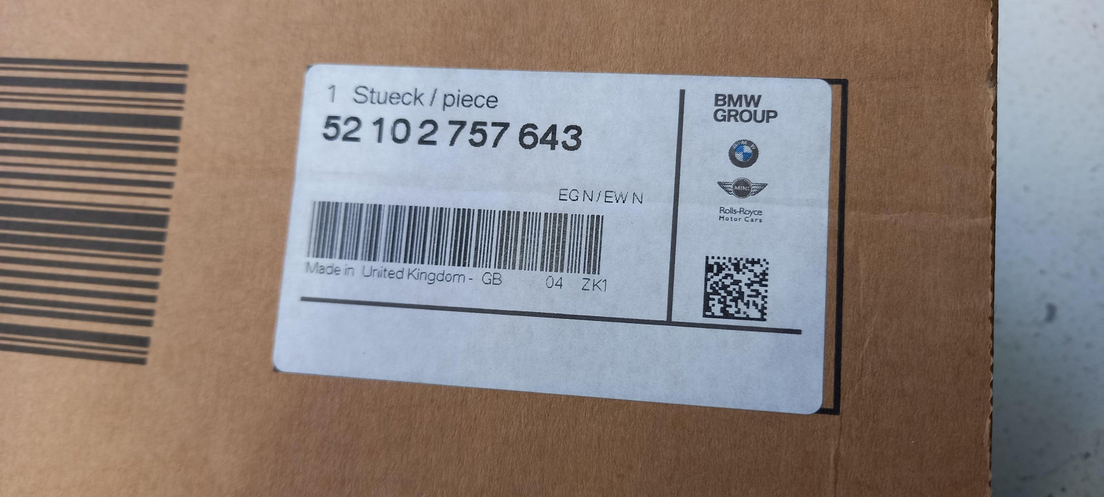 Original MINI R55 R57 R58 R59 R61 Sitzverkleidung außen links 52102757643