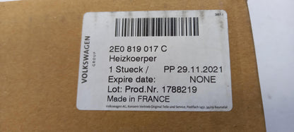 Original OE Volkswagen Innenraumheizung Wärmetauscher 2E0819017C