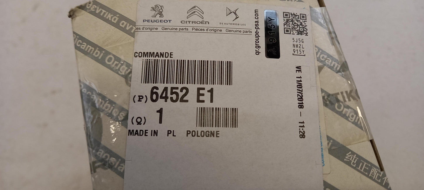 Original OE Peugeot Heizungsbetätigung 6452E1