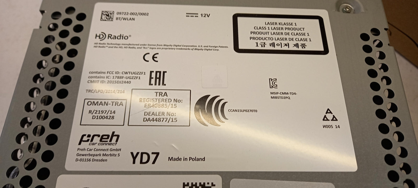 Original OE Volkswagen Multimedia Haupteinheit 5C0035680FX