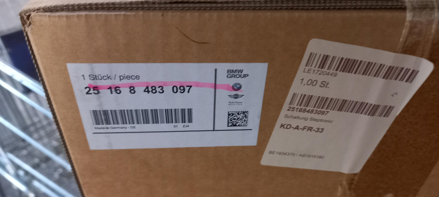 Original OE BMW Schalthebel 25168483097