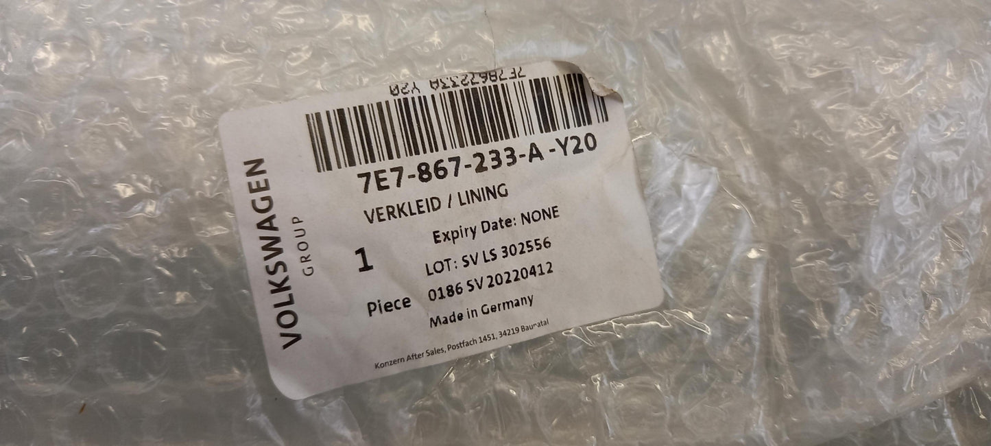 Original OE Volkswagen Säulenverkleidung 7E7867233AY20