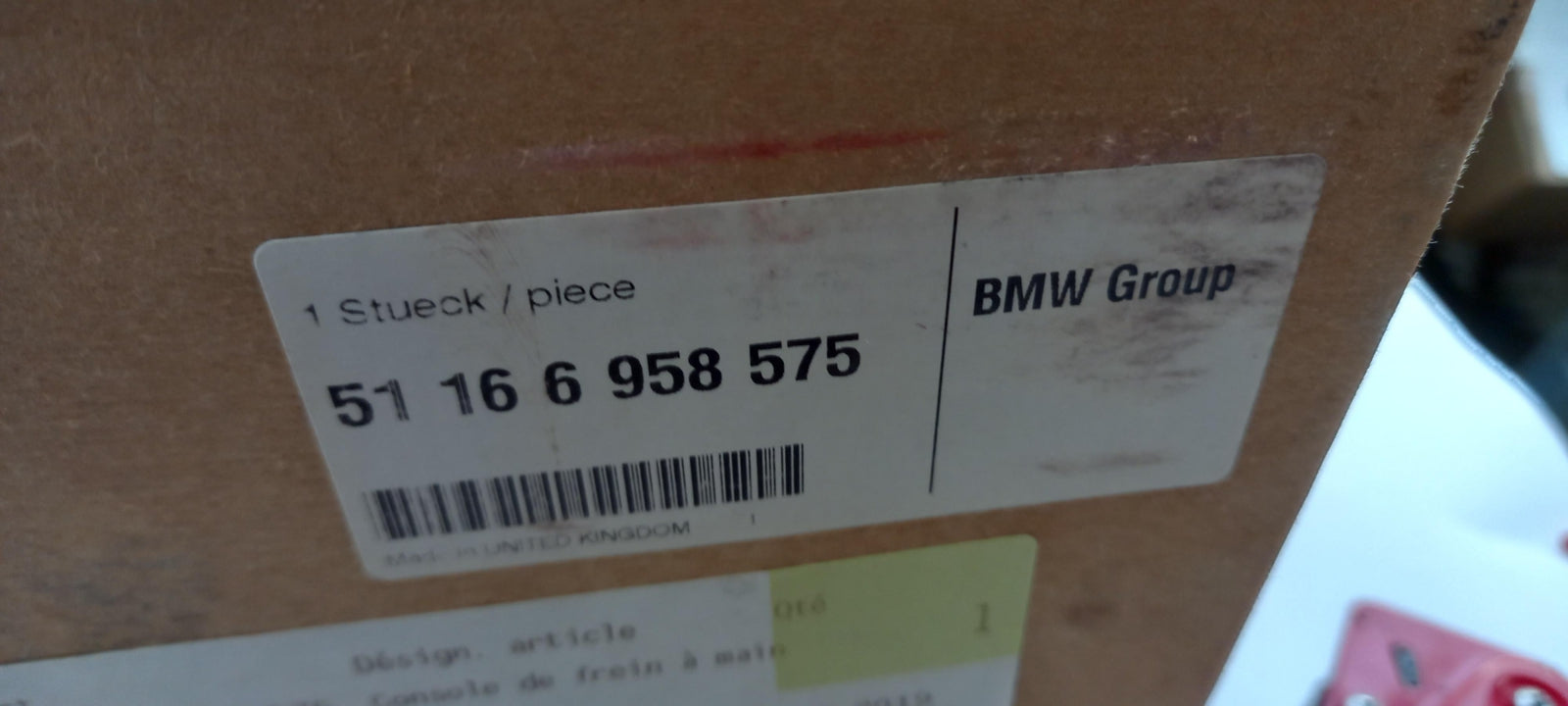 Original OE BMW Mittelkonsole Teil 51166958575