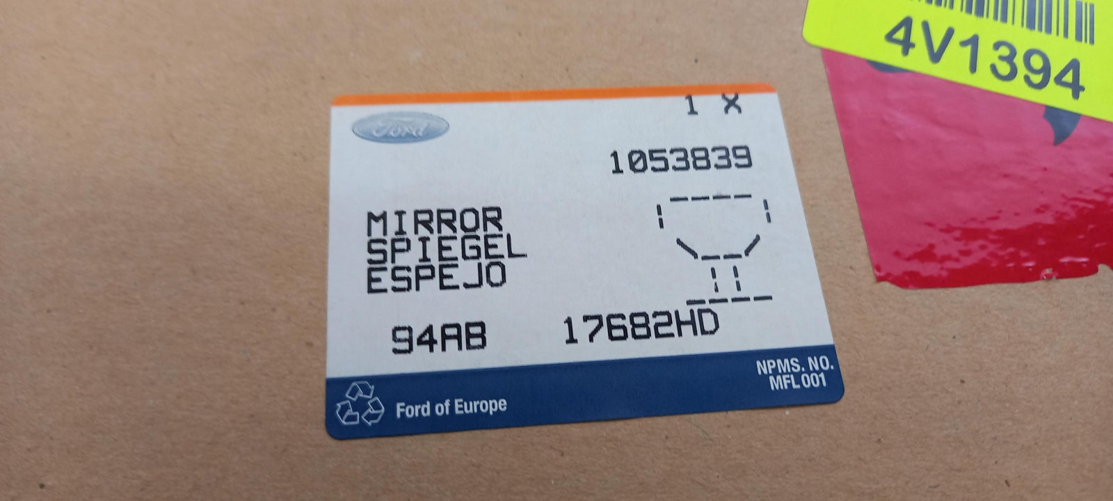 Original OE FORD Außenspiegel 1053839