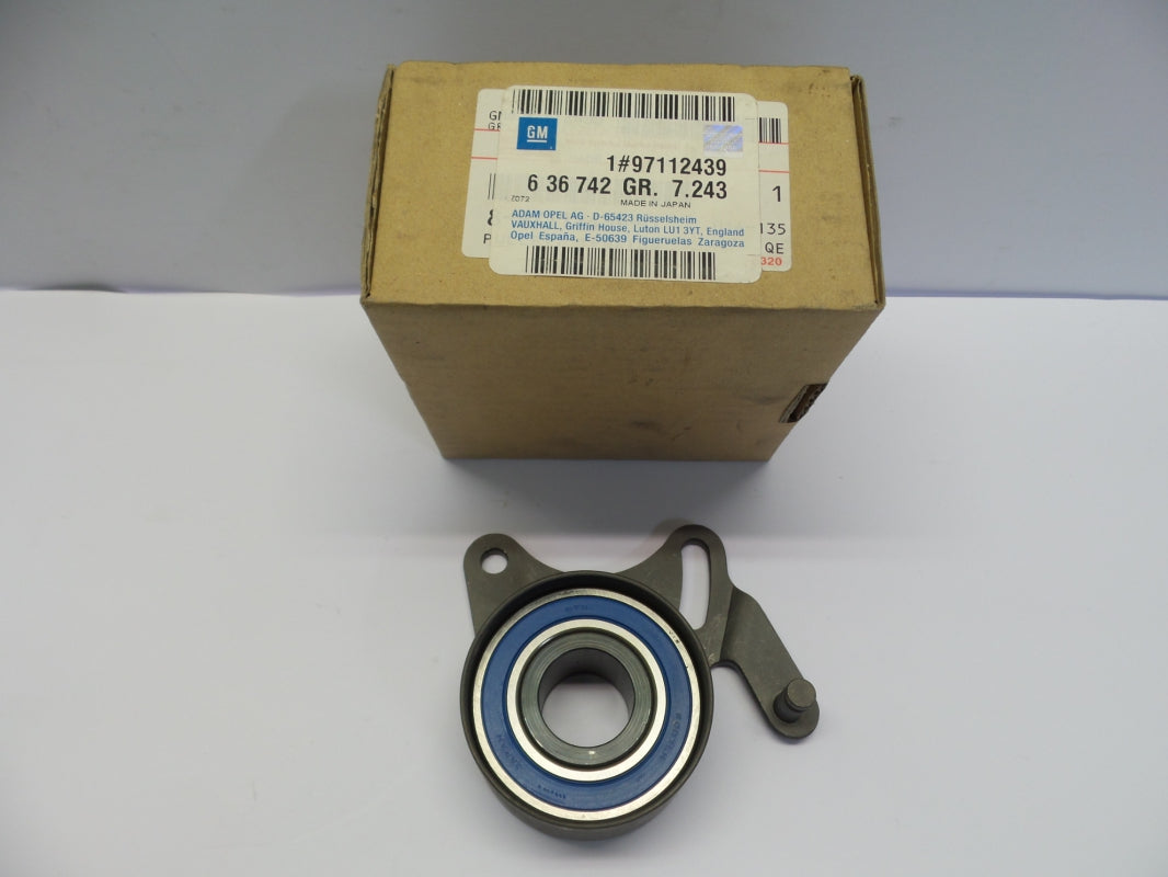 Original OPEL Corsa-B Tigra-A tensioner pulley / belt tensioner 97112439 