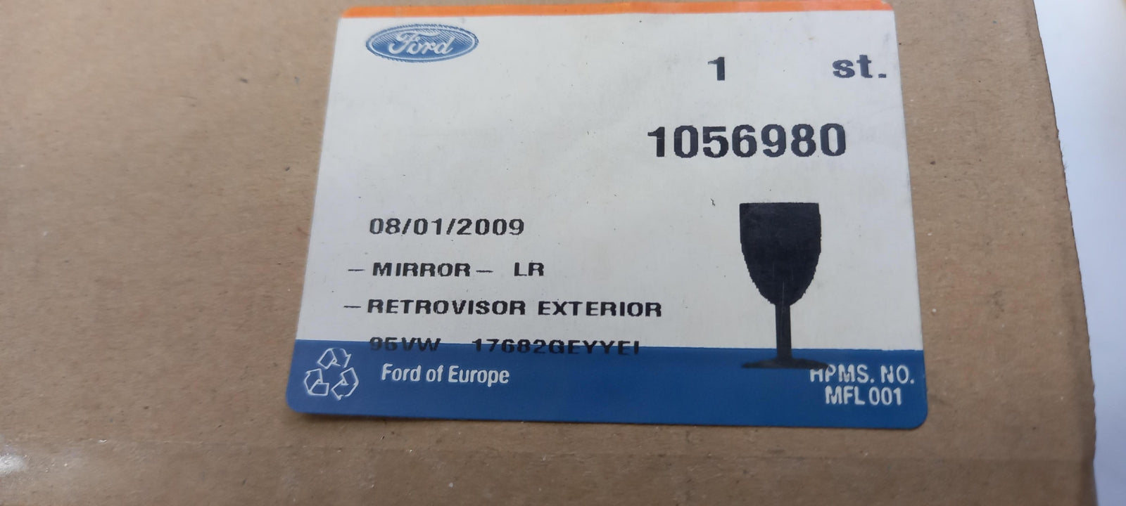 Original OE FORD Außenspiegel 1056980