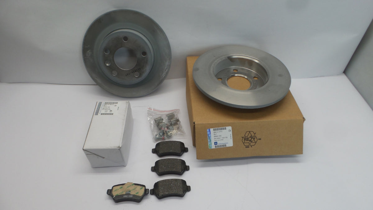 Original OPEL Astra-G/H Corsa-C Zafira-A Bremsensatz komplett hinten 93190173
