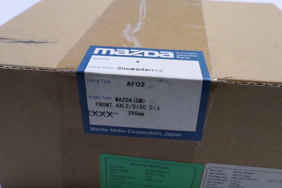 Original OE MAZDA Bremsbeläge D4YS3328ZA