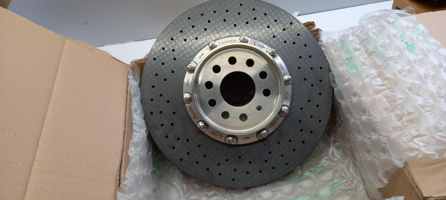 Original AUDI A8 4E Bremsscheibe keramik vorne links 4E0615301AA