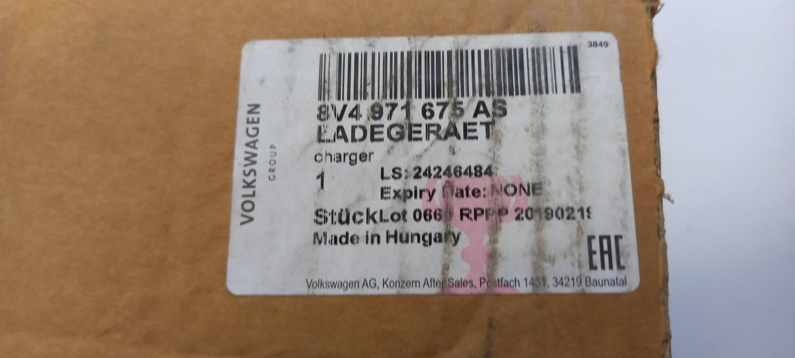 Original AUDI A3 A5 A6 A7 A8 Q5 Q6 Q7 Type 2 HV-Ladegerät 11kW 8V4971675AS
