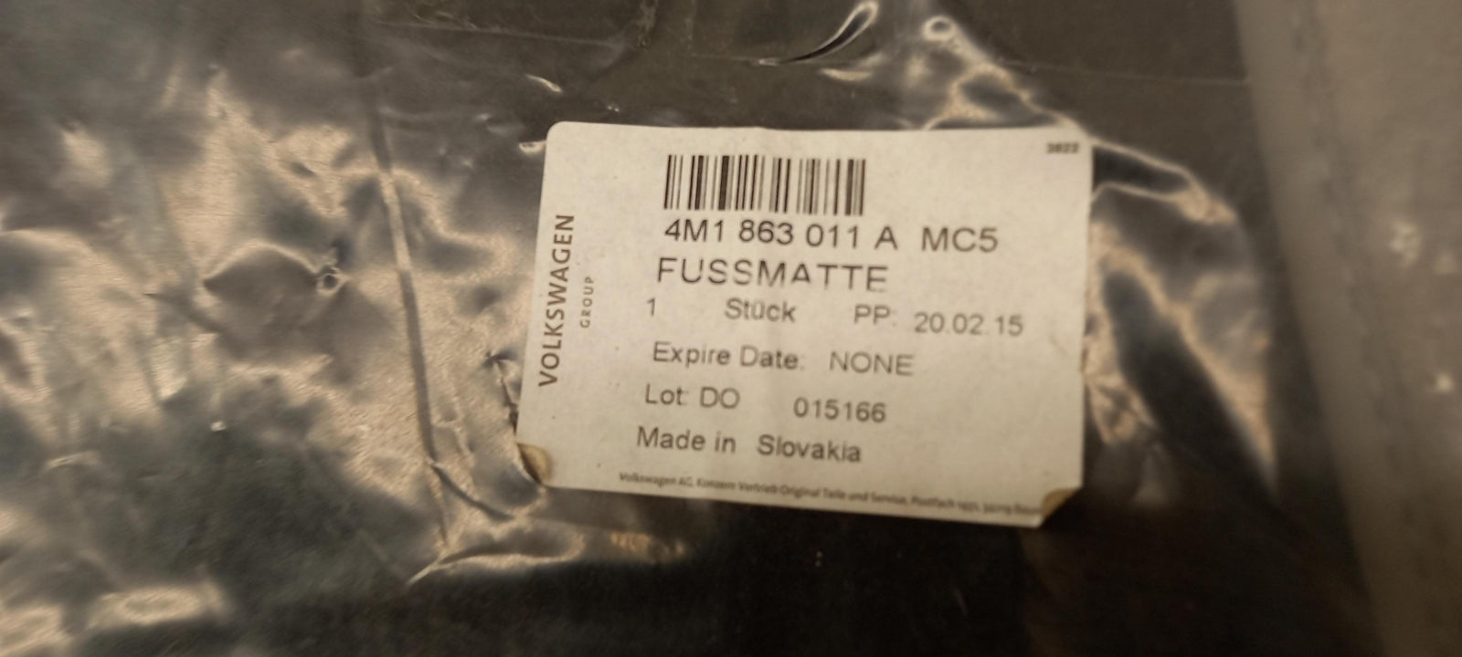 Original OE Volkswagen Fußmattensatz 4M1863011AMC5