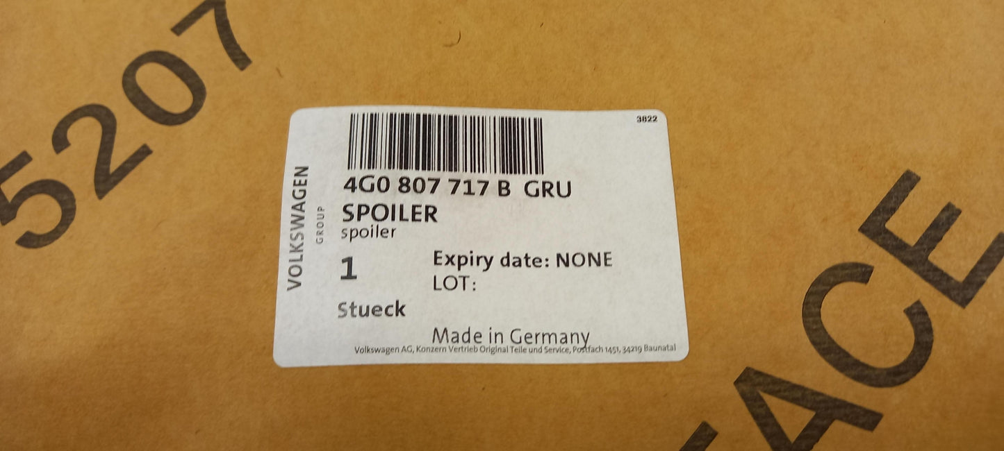 Original OE Volkswagen Spoiler 4G0807717BGRU