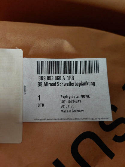 Original OE Volkswagen Türschwelle Abdeckung 8K9853860A1RR