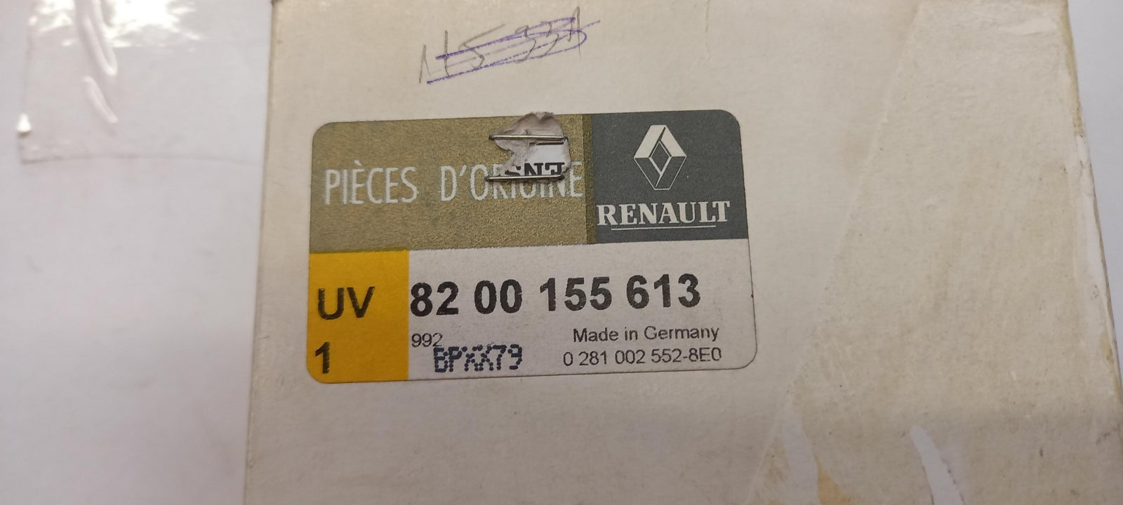 Original OE RENAULT Ladedrucksensor 8200155613