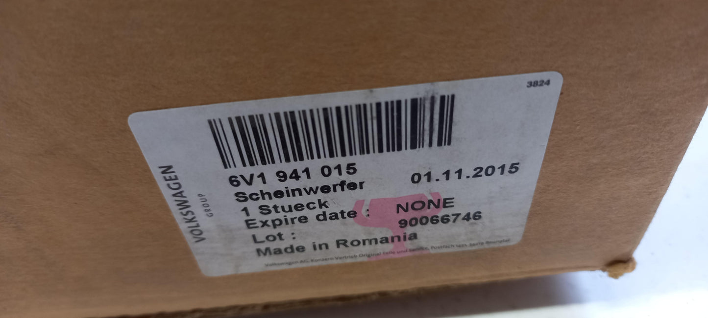 Original SKODA Fabia Halogen Hauptscheinwerfer Frontlicht links 6V1941015