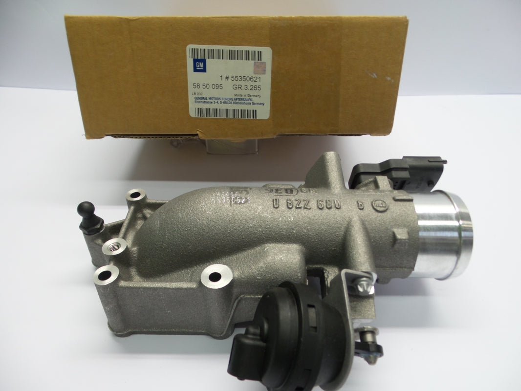 Original OPEL Astra-G Zafira-A Vectra-C Ansaugkrümmer Drosselklappe 55350621