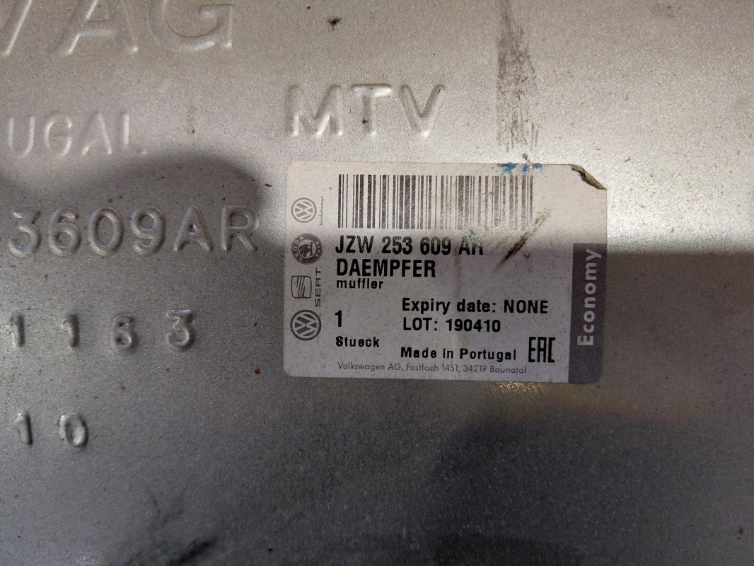 Original OE Volkswagen Abgasanlage Schalldämpfer JZW253609AR