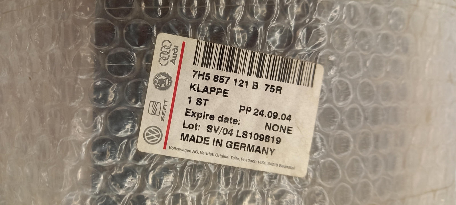 Original OE Volkswagen Handschuhfach Deckel 7H5857121B75R