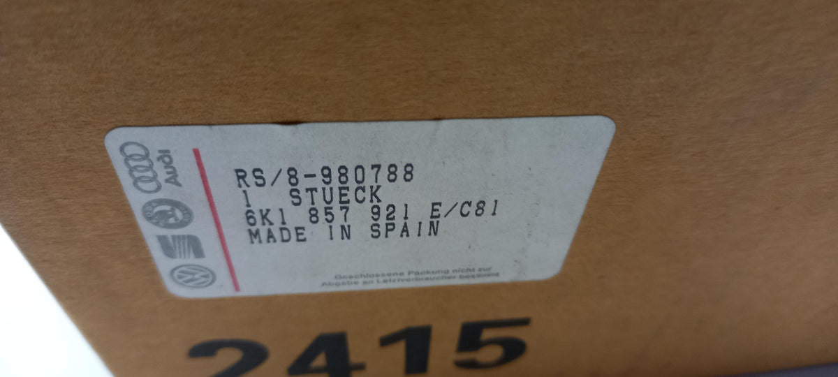 Original VW Polo 6K/6V/6N Caddy 9K SEAT Cordoba Ibiza Ablagefach 6K1857921EC81