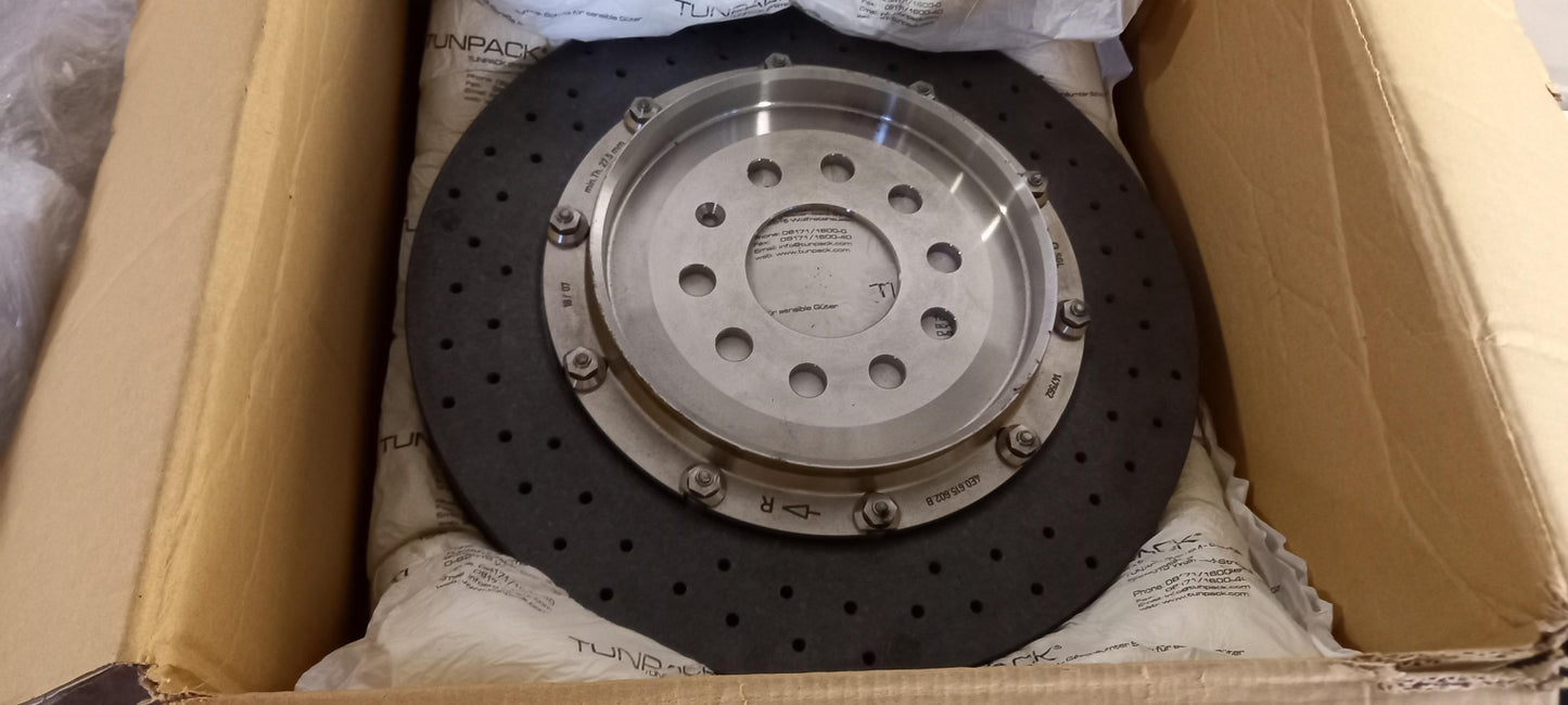 Original AUDI A8 4E RS6 4F Bremsscheibe keramik hinten rechts 4E0615602B