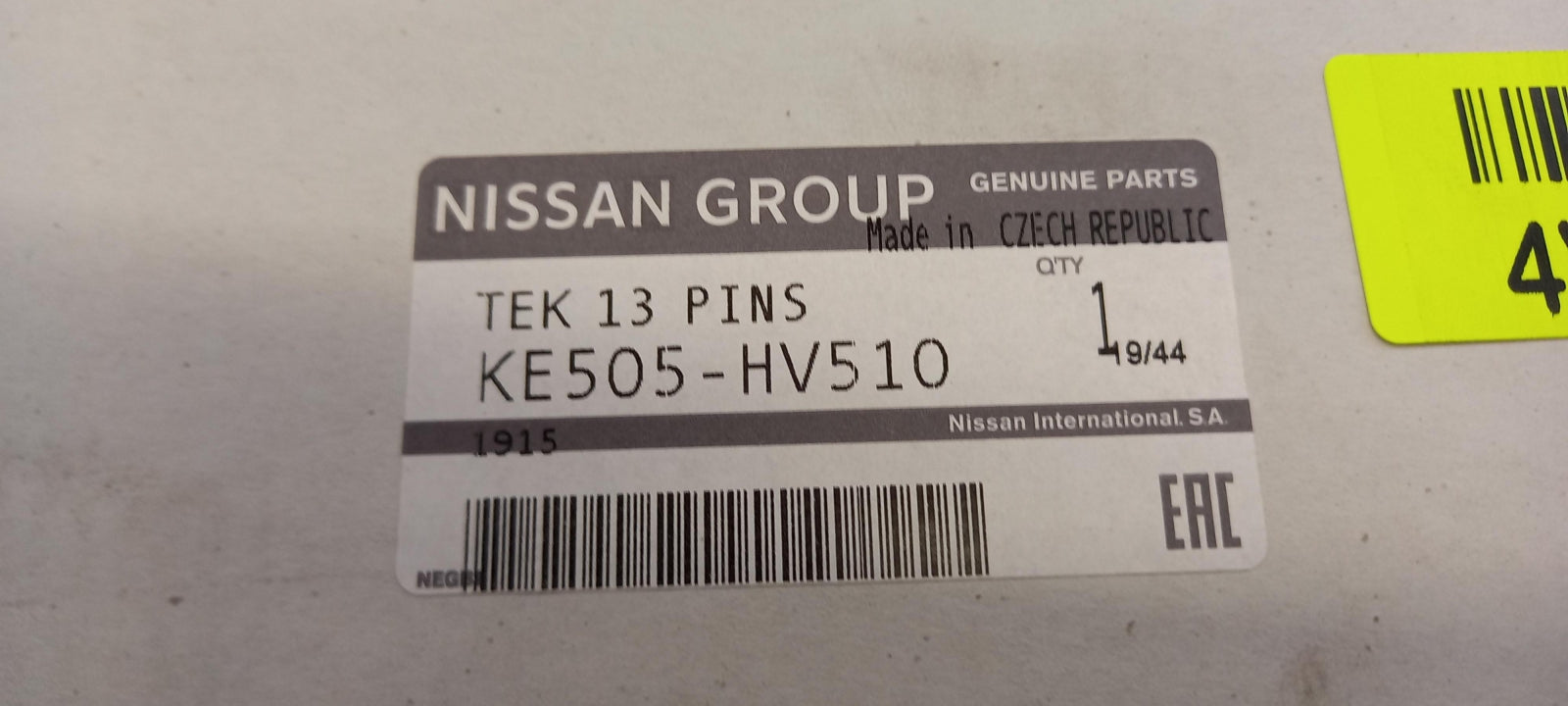 Original NISSAN Qashqai '17> TEK 13polig Anhängerkupplung Elektrosatz KE505HV510