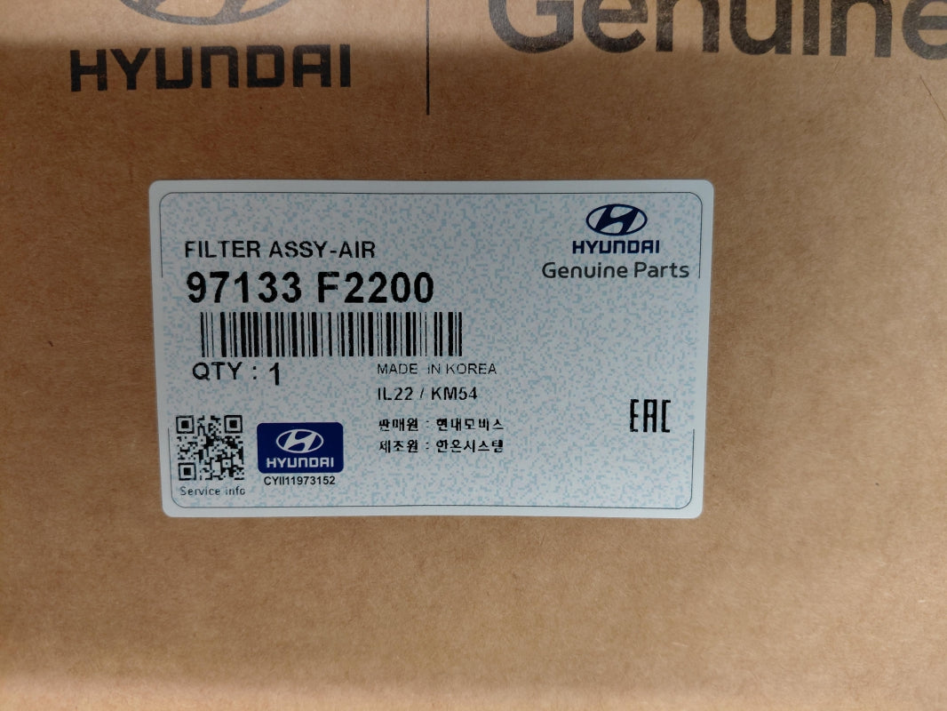 Original OE HYUNDAI/KIA Innenraumfilter 97133F2200