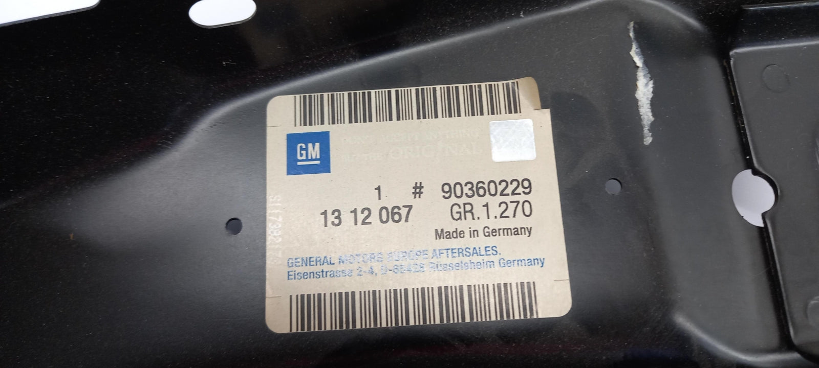 Original OPEL Astra-F Schlossträger Luftleitblech oben 90360229