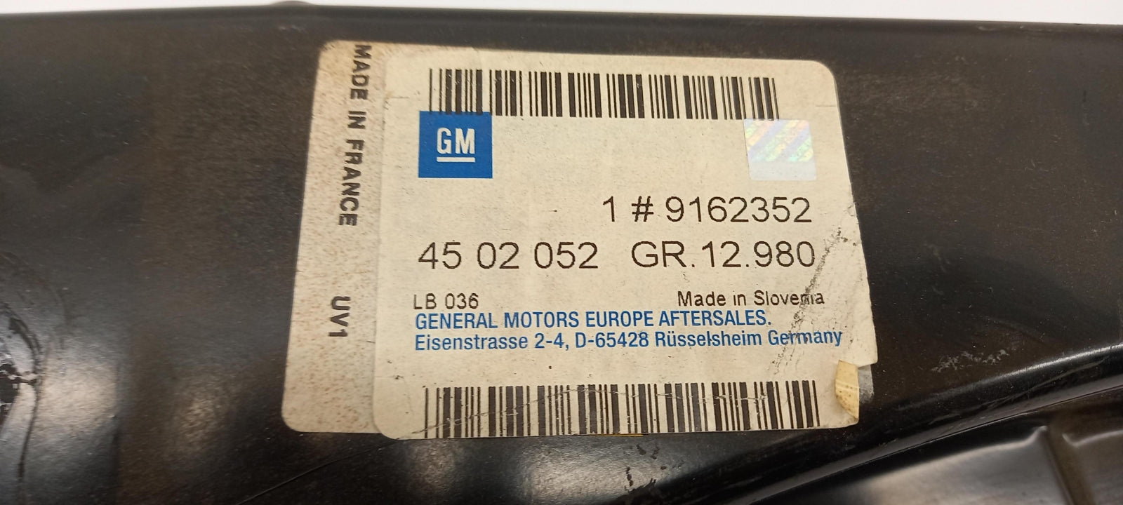 Original OPEL Movano-A Bodenblech Verstärkung vorne links 9162352