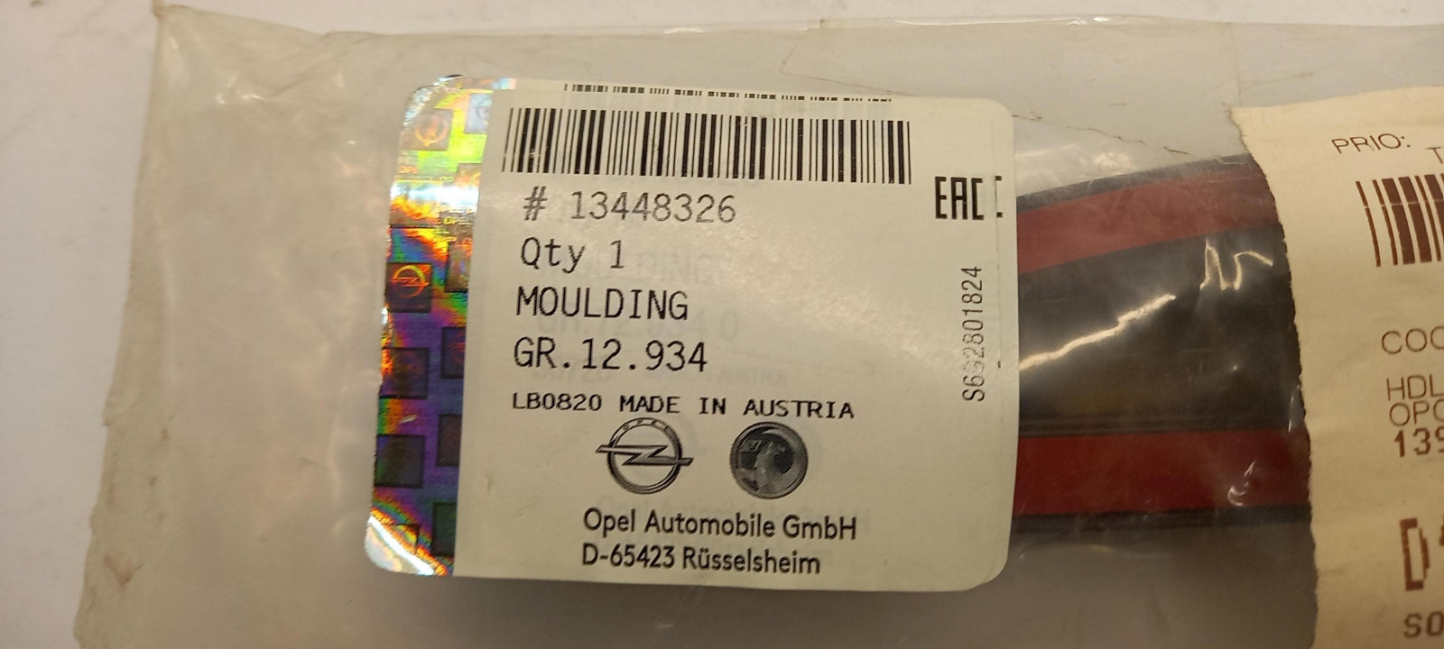 Original OPEL Adam Tür Zierleiste unten vorne rechts 13448326