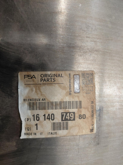 Original OE Peugeot Abgasanlage Schalldämpfer 1614074980