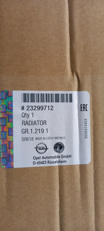 Original OE OPEL Wasserkühler 23299712