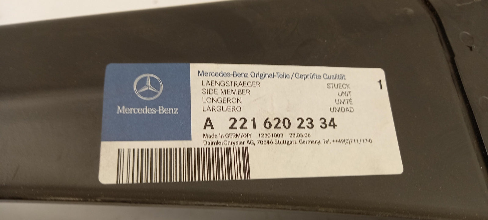 Original OE MERCEDES-BENZ Längsholm A2216202334