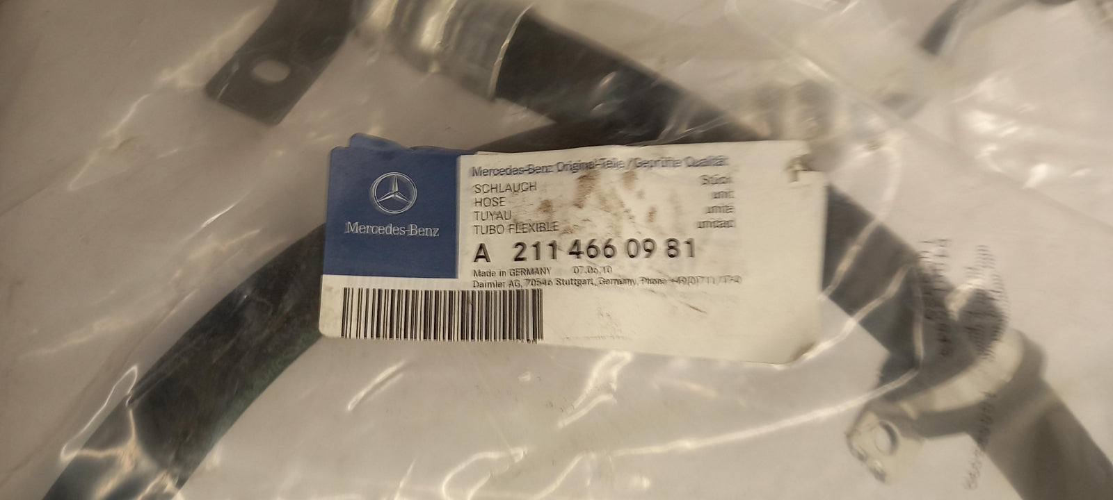Original OE MERCEDES-BENZ Lenkung Hydraulikschlauch A2114660981