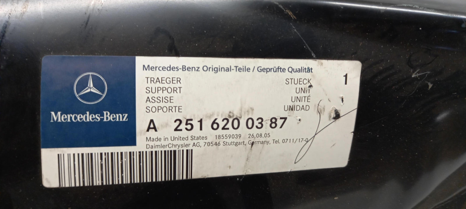 Original MERCEDES-BENZ W251 Halter oben aussen links A2516200387