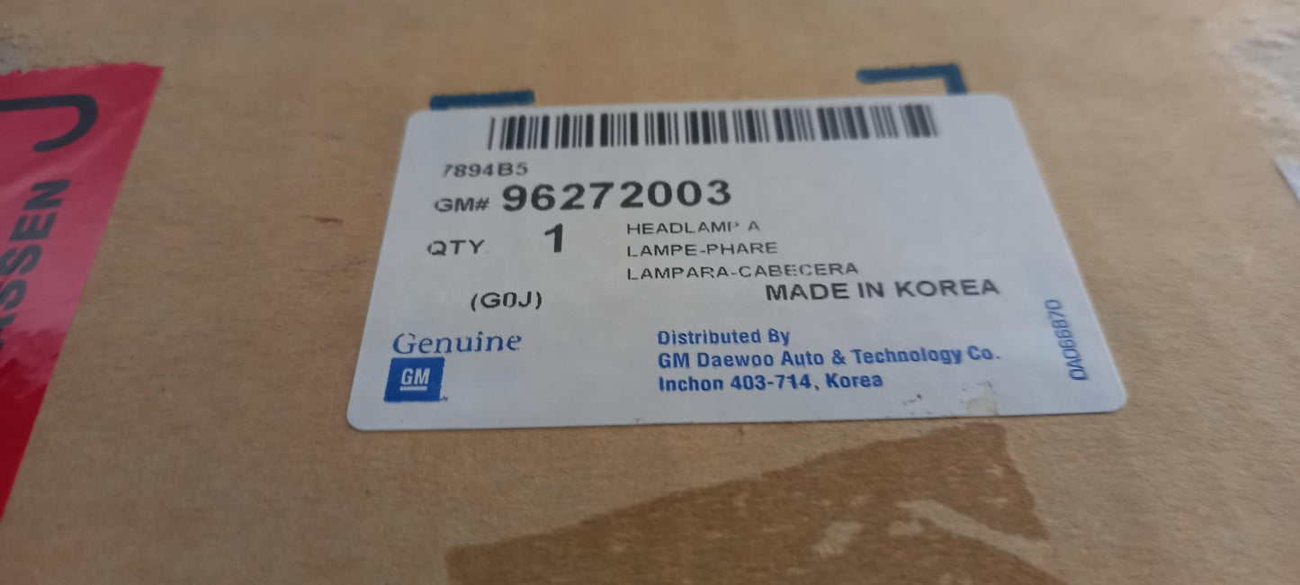 Original OE DAEWOO Scheinwerfer 96272003