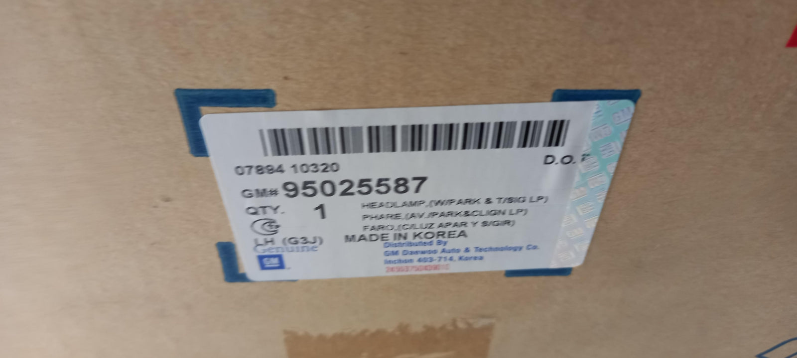 Original OE CHEVROLET Scheinwerfer 95025587