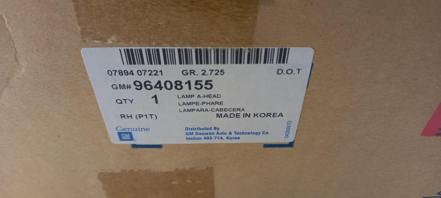 Original OE CHEVROLET Scheinwerfer 96408155