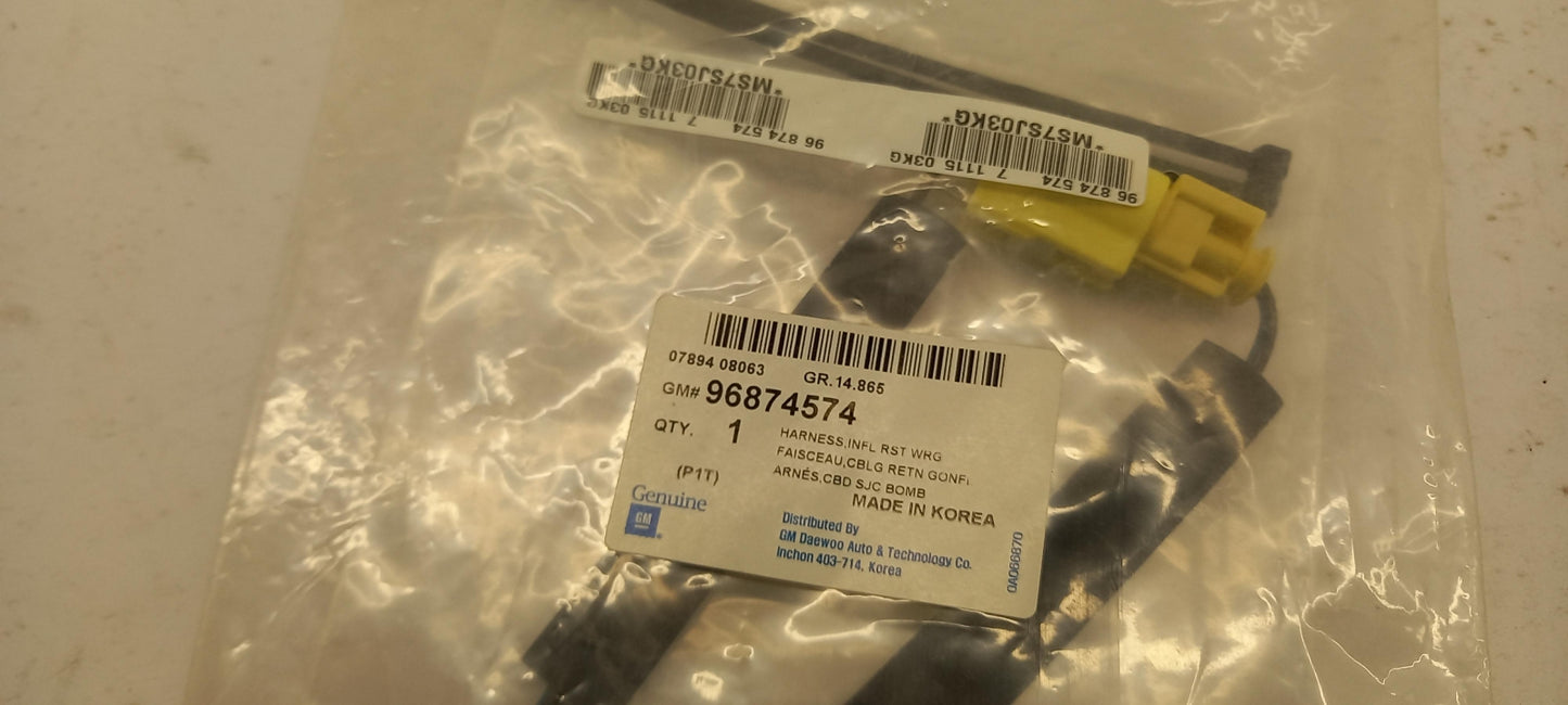 Original CHEVROLET Aveo (T300) 2009 - 2011 Kabel Stecker 96874574