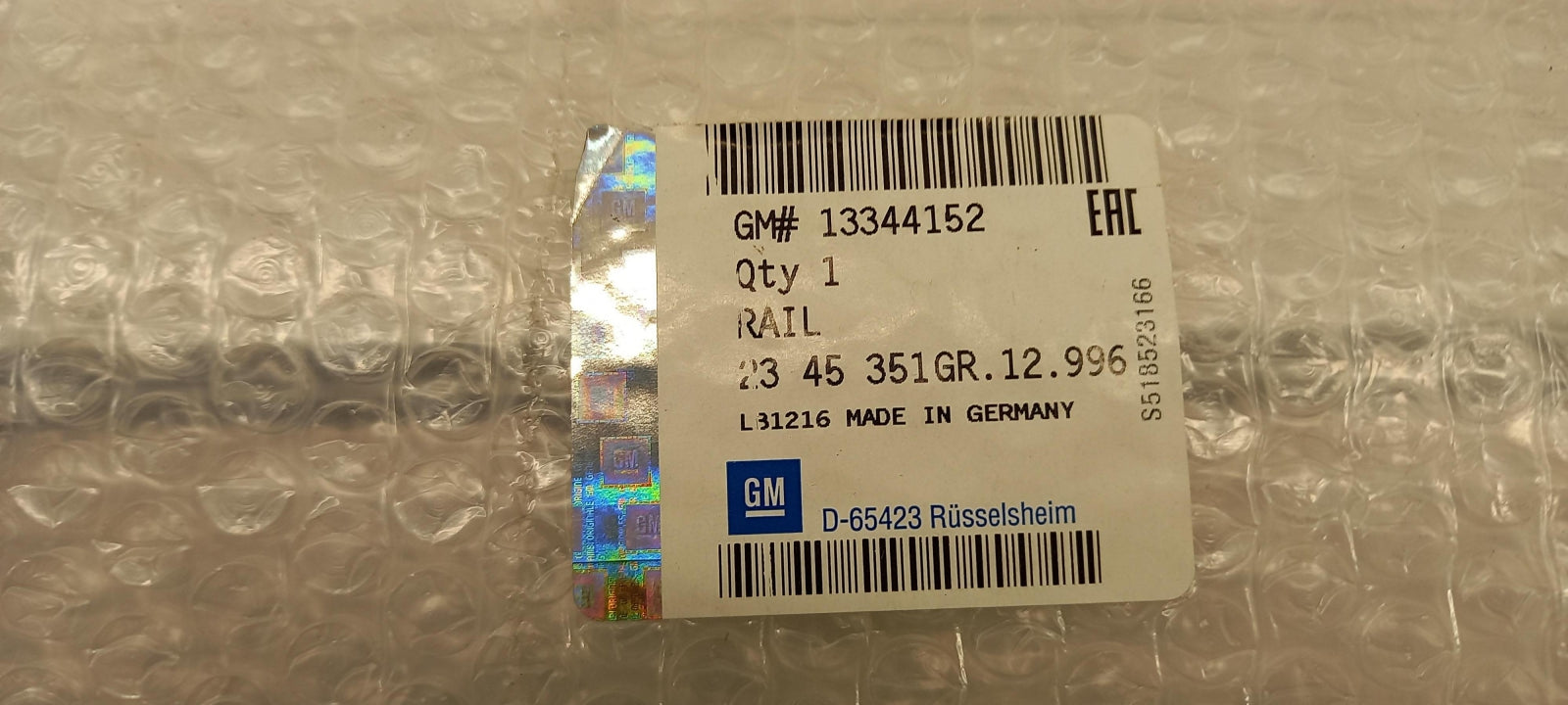 Original OE OPEL Führungsschiene 13344152