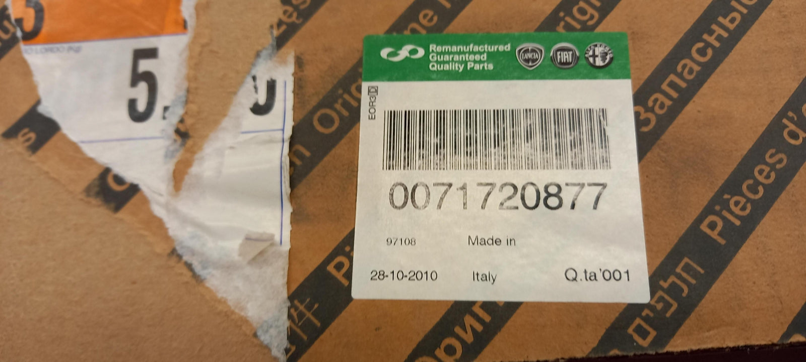 Original OE FIAT Antriebswelle 71720877