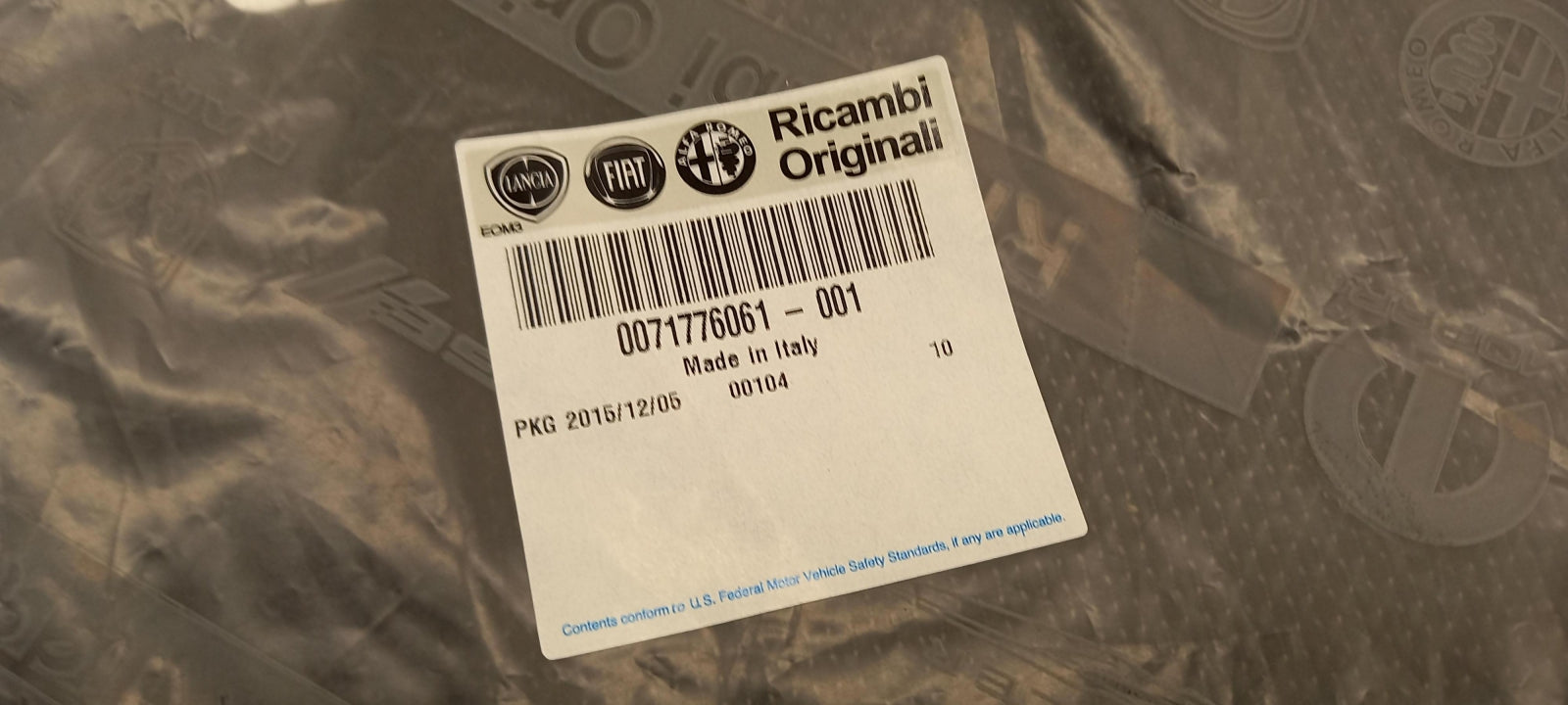 Original OE FIAT Sitzbezug 71776061