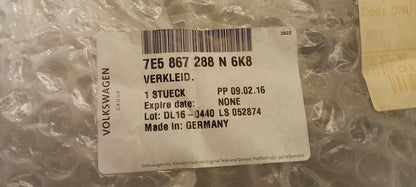 Original OE Volkswagen Säulenverkleidung 7E5867288N6K8