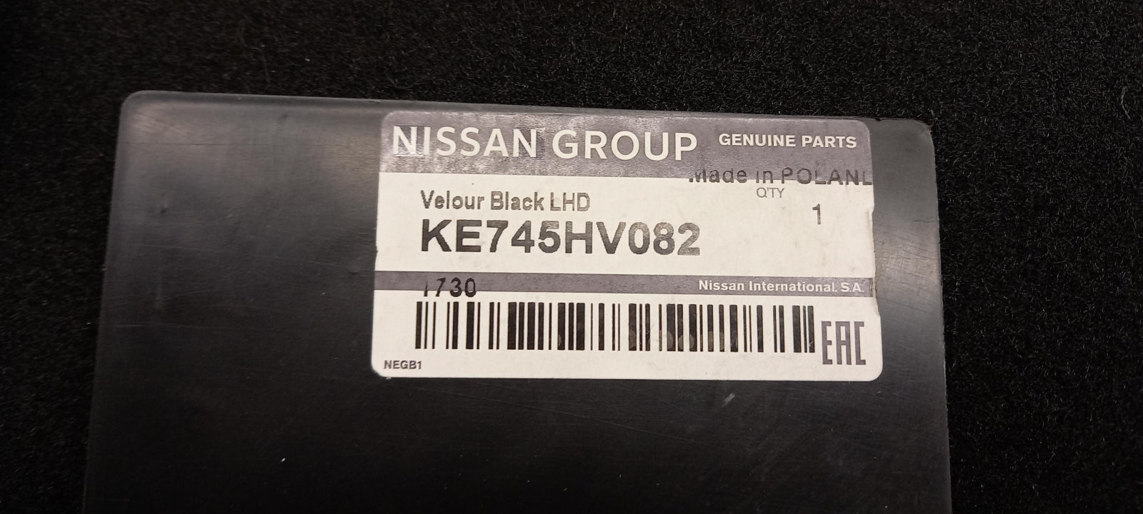 Original NISSAN Qashqai II J11 Fußmattensatz KE745HV082