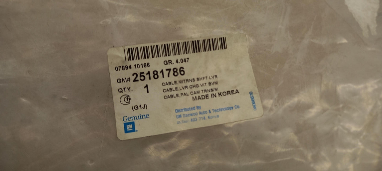 Original OE OPEL Schaltgetriebe Seilzug 25181786