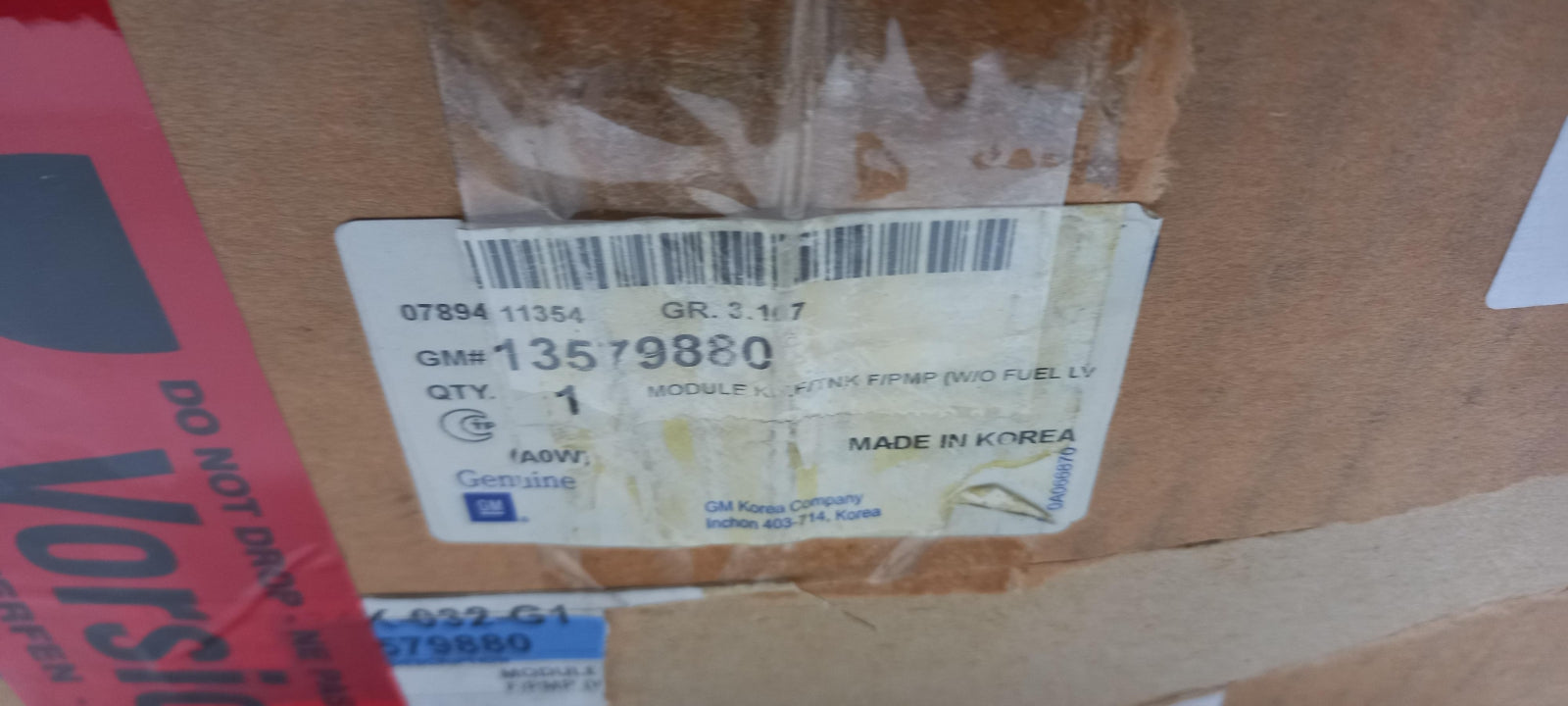 Original OE OPEL Kraftstoff-Fördereinheit 13579880