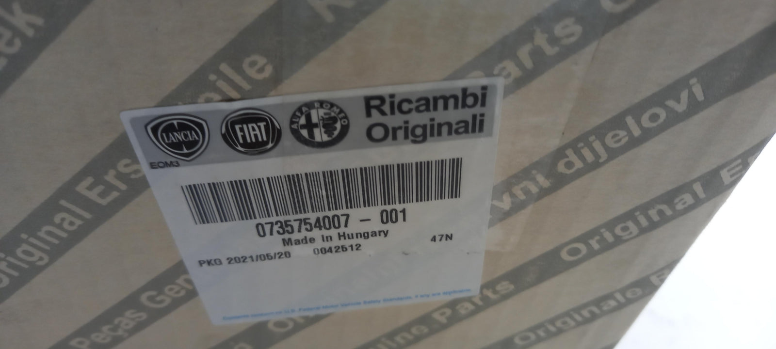 Original FIAT Nuova 500  1.2 Anzeigeeinheit 735754007