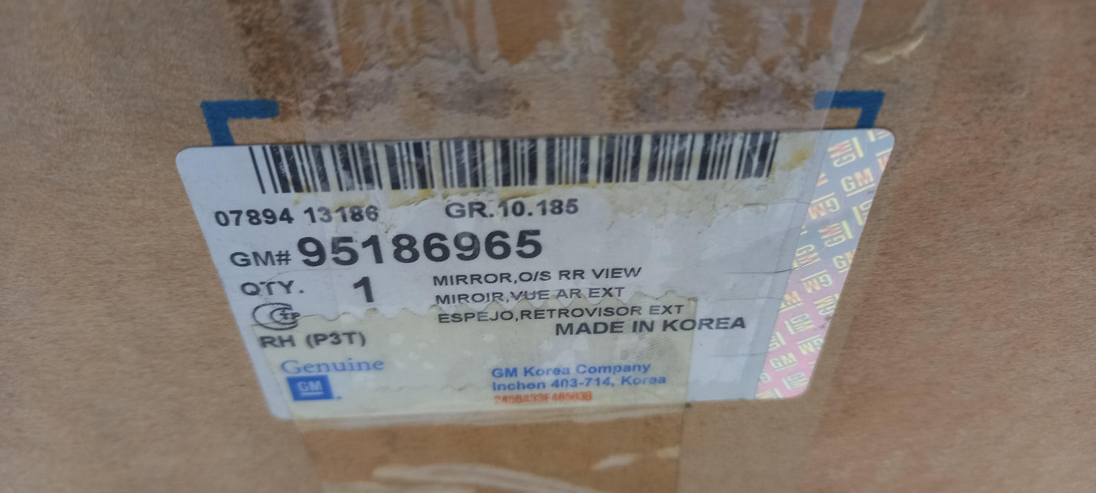 Original OE OPEL Außenspiegel 95186965